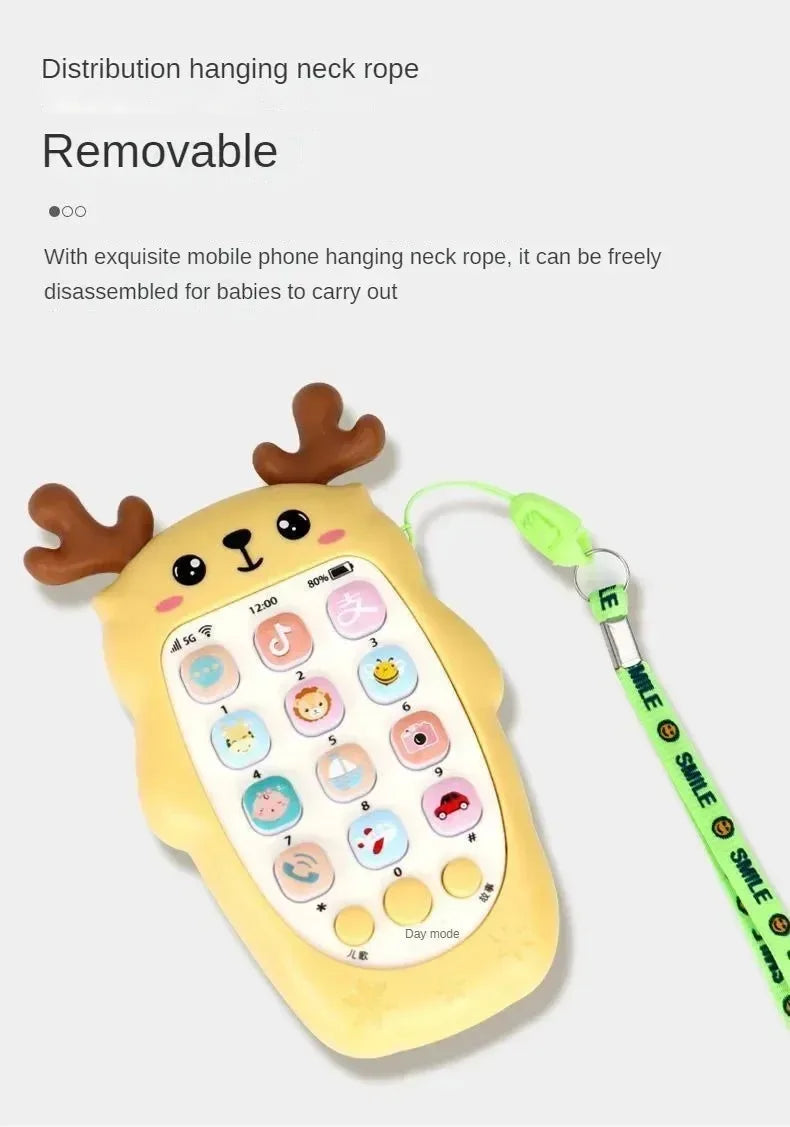 Baby Phone Toys Bilingual Telephone#Teether Music*Voice Toy_Early Educational Learning.Machine&Electronic*Children Gift Baby Toy