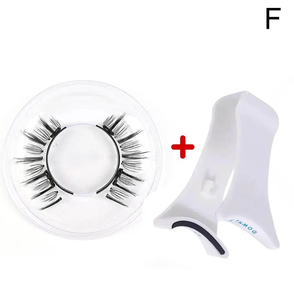 3D Magnetic Eyelashes Handmade Natural Magnetic False Eyelashes Reusable Magnetic Eyelashes Tweezers Set