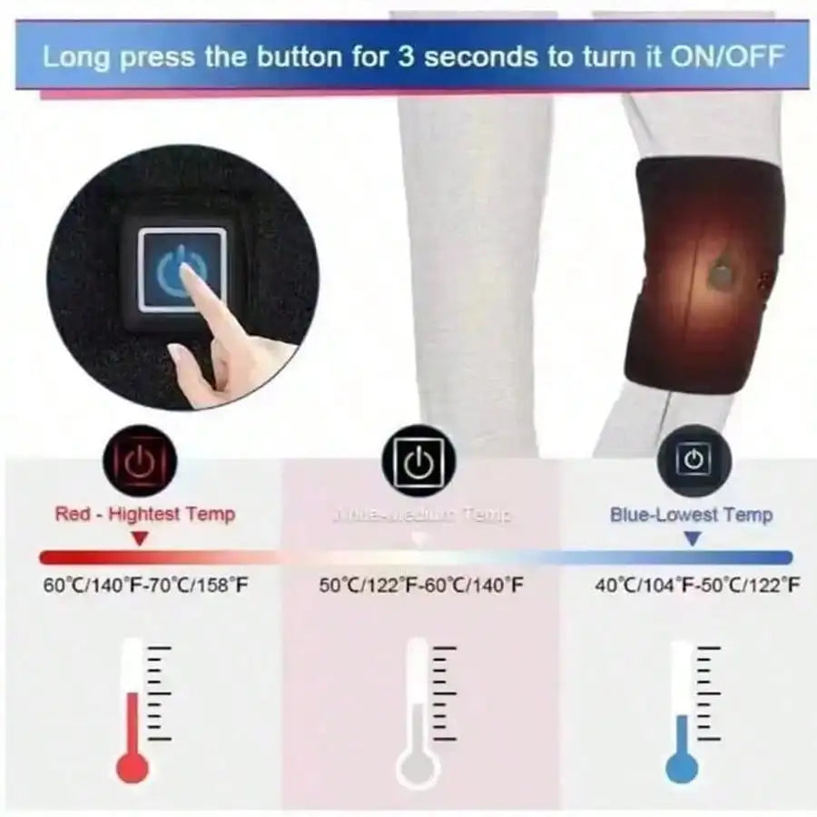 Electric Knee Pads, USB Heated Knee Pads, Leg Heat/Thermal Therapy