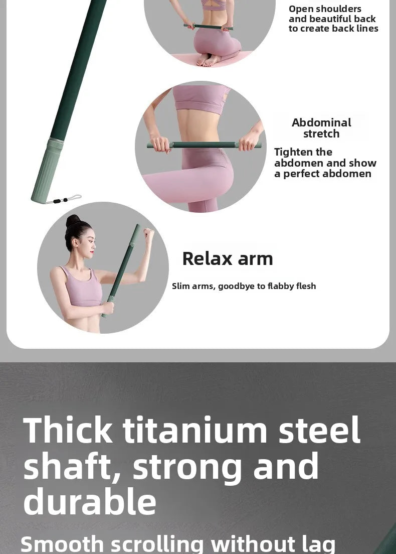 58×3cm # Yoga Stick for Body Stretching Relaxation Tool Roller Ergonomic Training Device For Fitness Sports Outdoor Home Workout