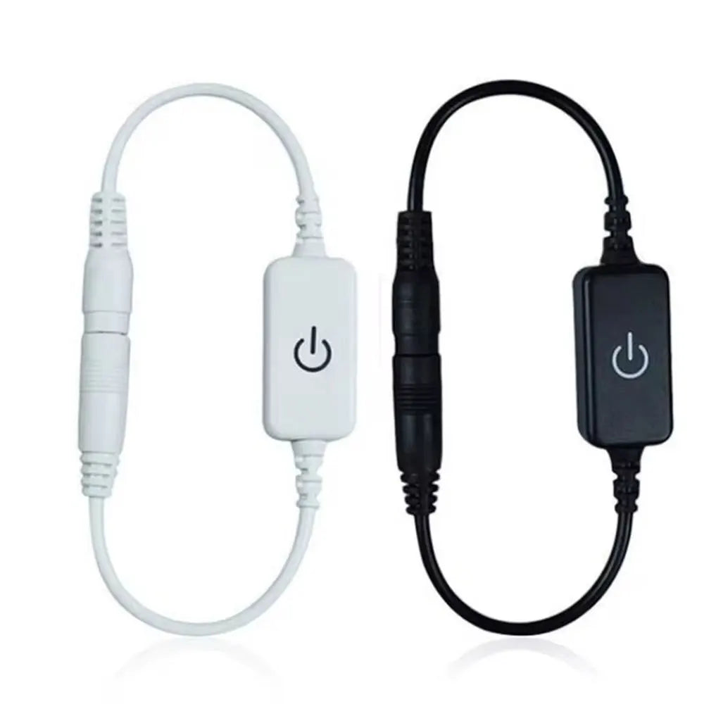LED Strip Switch Touch Sensor Controller 30cm DC Female Male LED Switch Connector 5.5*2.1MM For 12V 24V 5050 3528 LED Tape light