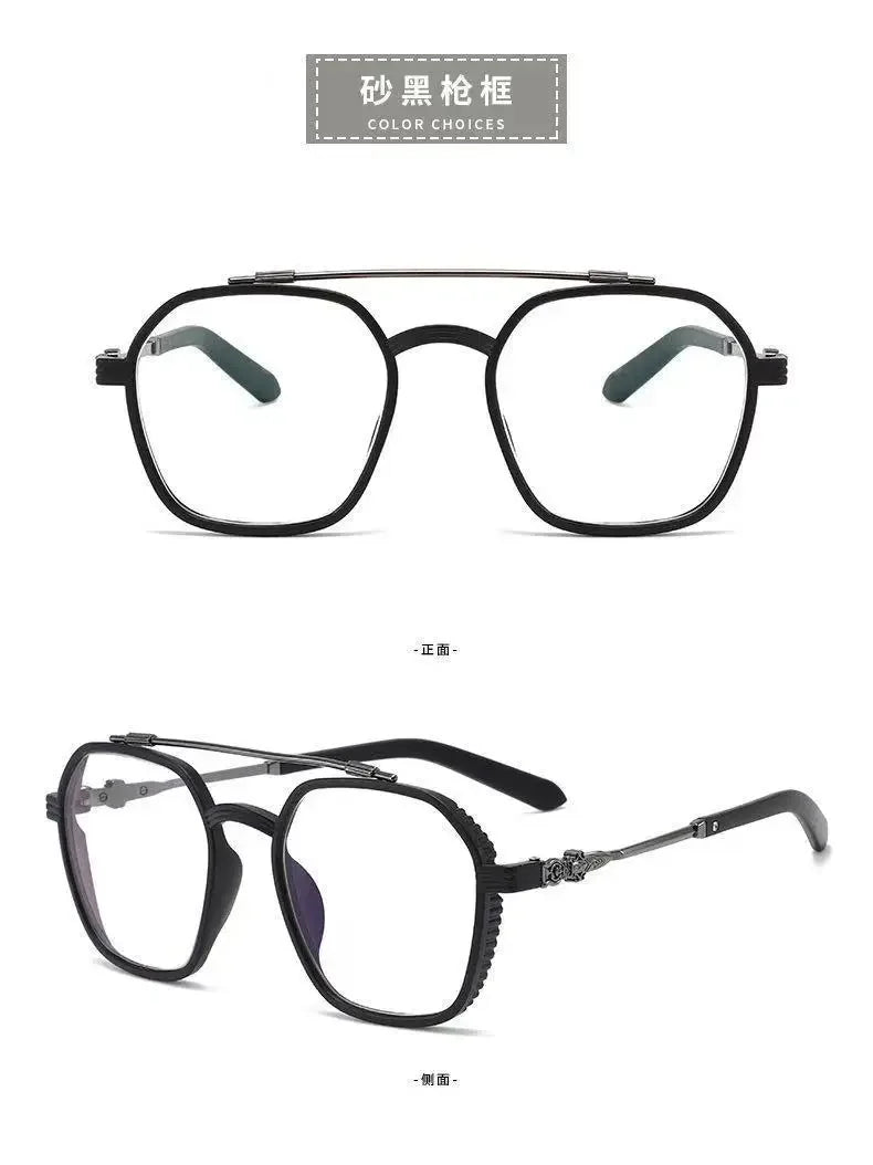 1PCs Blue Light Blocking Glasses Fashion Men Optical Clear Glasses Black Square Frame Anti Blue Light Eyeglasses Eyewear Lentes