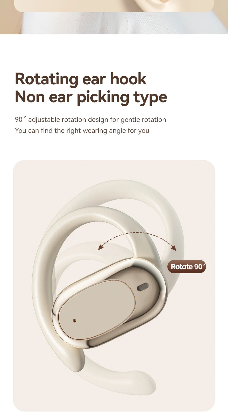 OWS earbuds True wireless headphones Bluetooth 5.49 low latency gaming and sports headphones High-fidelity stereo noise-cancelli