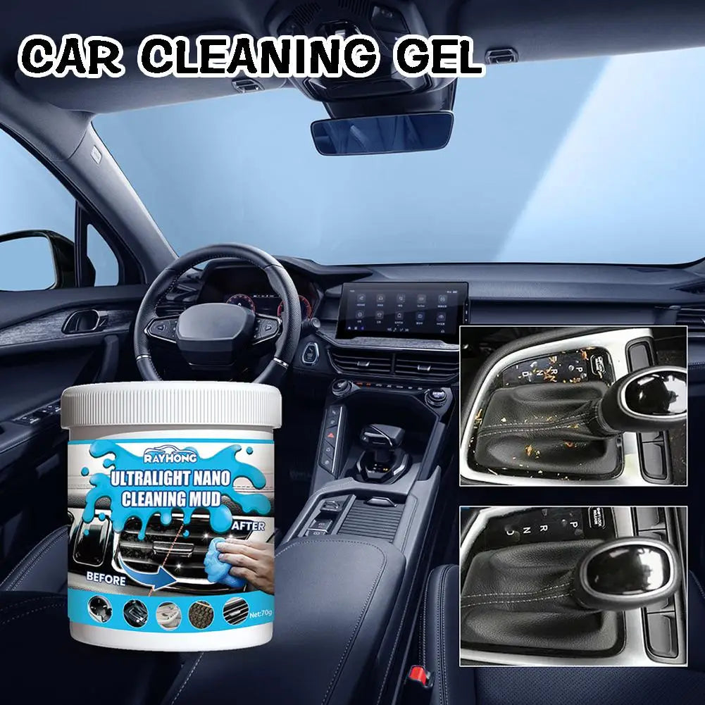 Car Cleaning Gel Air Vent Magic Dust Cleaner Gel Office Gap Wash Mud Removal Rubber Auto Interior Cleaning