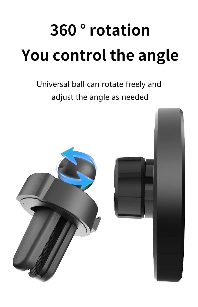 HOMEFISH Magnetic Car Wireless Charger Stand Mobile Phone Chargers Holder For Phone Pad  Watch Earphones Fast Charging Station
