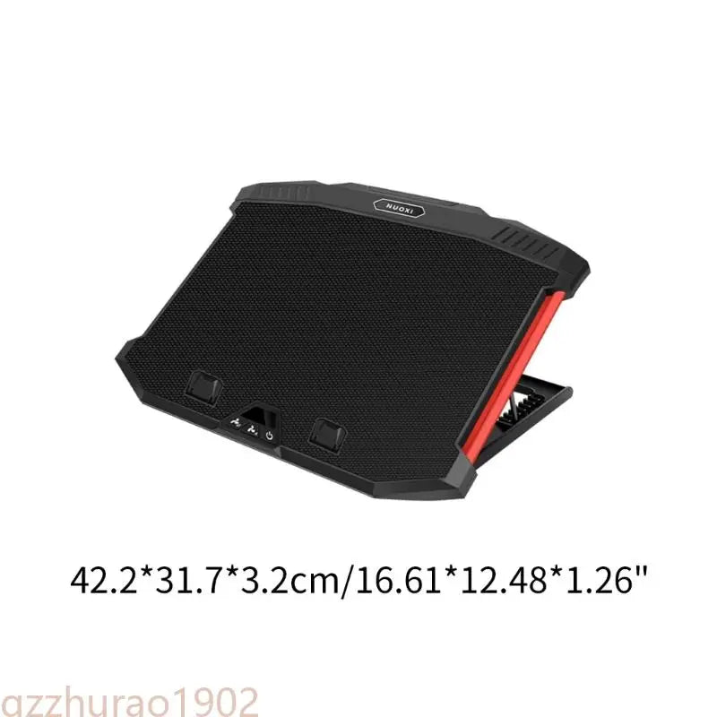 97QB X100 Laptop Cooler Stand with Cooling Fans 2 USB and Multiple Angles Heights Notebook Holder for Office, Library or Cafe