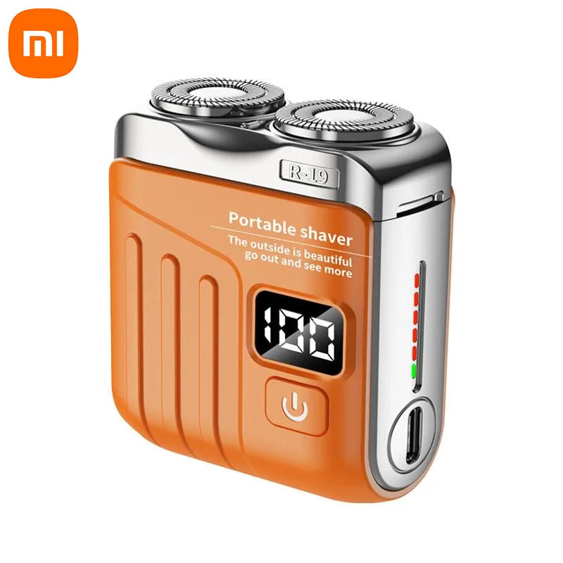 Xiaomi Electric Smart Shaver Mini Dual Blade Digital Display Rechargeable Shaver Household Car Shaver Powerful Men's Gift Shaver