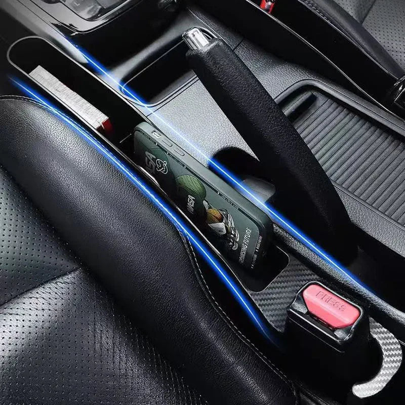 Car Seat Crevice Gaps Storage Box Seat Organizer Gap Slit Filler Holder For Wallet Phone Pocket Car Storage Box