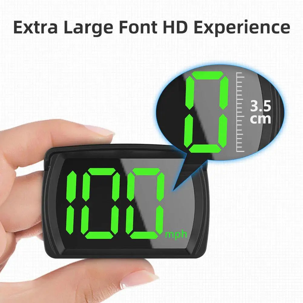Car Head Up HUD Display GPS Speedometer Speed KMH Digital HUD GPS+Beidou Dual Chipsets For All Cars Trucks Electronics