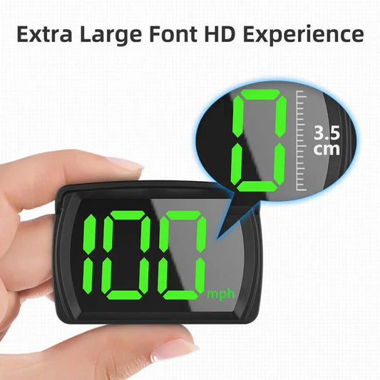Car Head Up HUD Display GPS Speedometer Speed KMH Digital HUD GPS+Beidou Dual Chipsets For All Cars Trucks Electronics