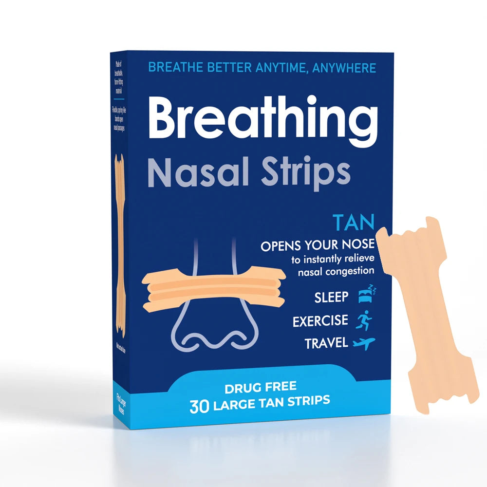 Breath Nasal Strips,Lavender Scent Sleeping Nose Strip,Exercise Air Intake and Improve Sleep Strong Anti Snoring Nasal Strips