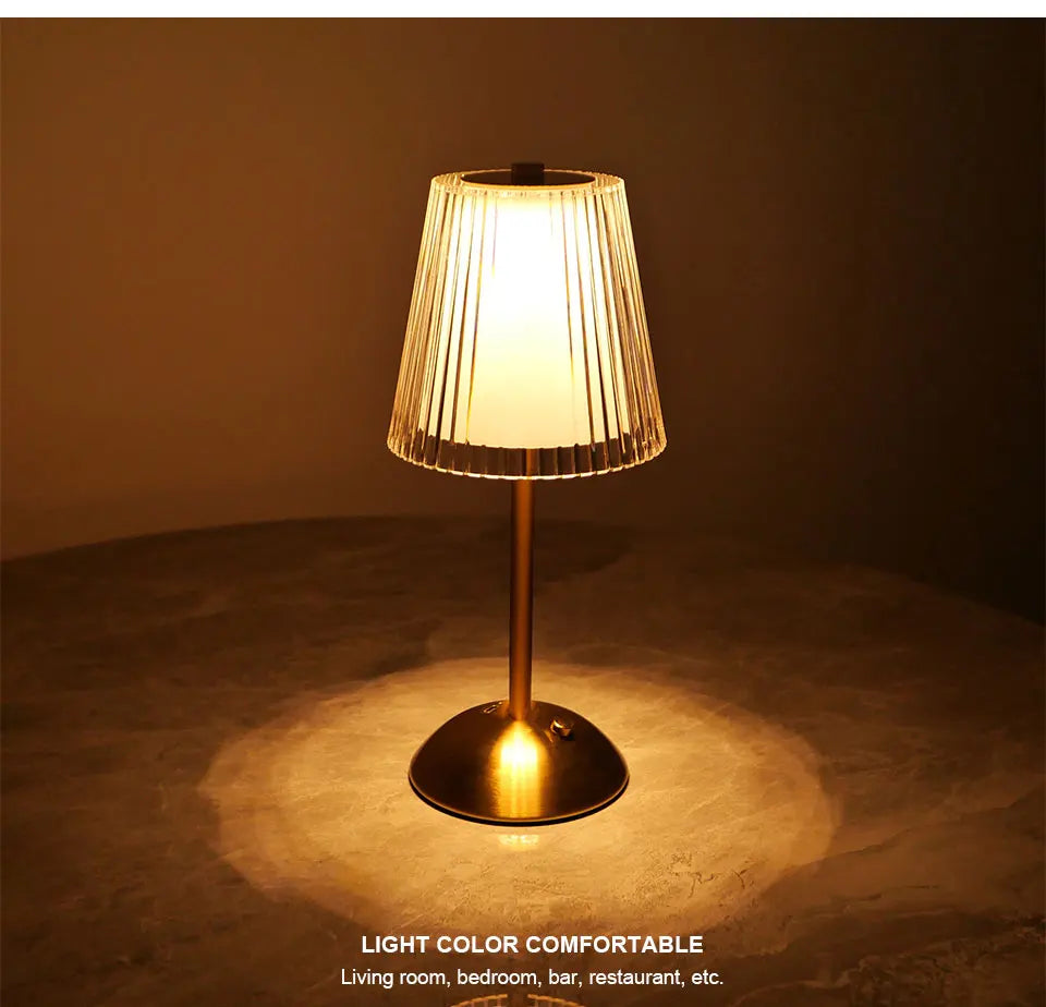 LED Table Lamp Touch Sensor Rechargeable Night Light Nordic interior Dimming Stand LED Bedside Lamp Restaurant Hotel Bar Bedroom