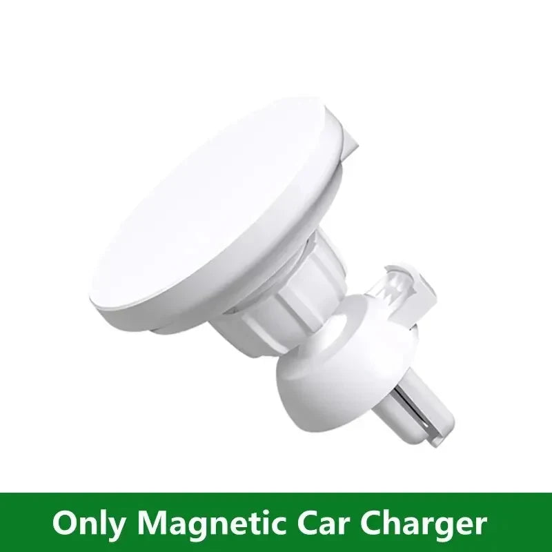 30W Magnetic Car Wireless Charger + Ring For iPhone 12 13 14 15 pro max mini Air Vent Car Phone Holder Stand Fast Car Charging