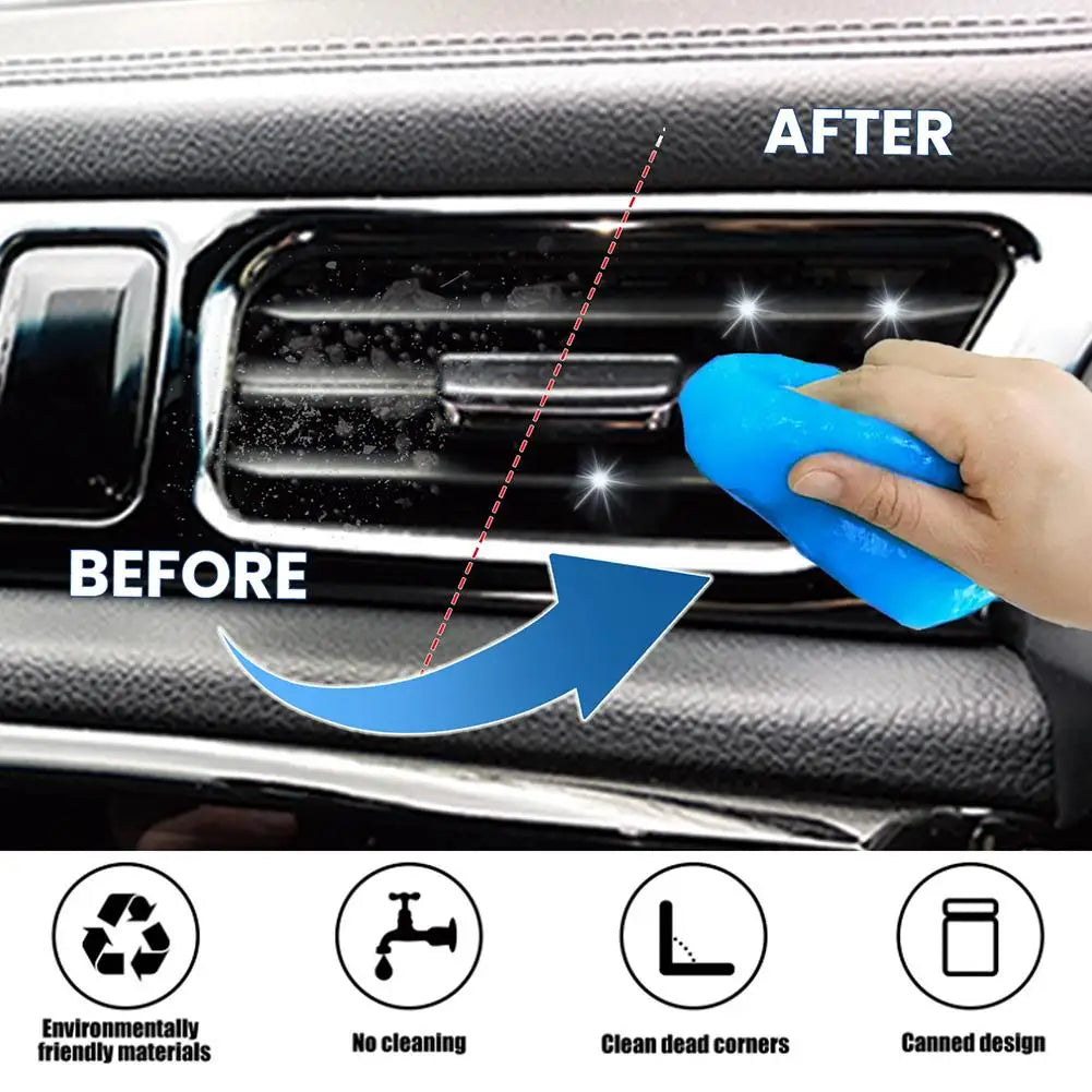 Car Cleaning Gel Air Vent Magic Dust Cleaner Gel Office Gap Wash Mud Removal Rubber Auto Interior Cleaning