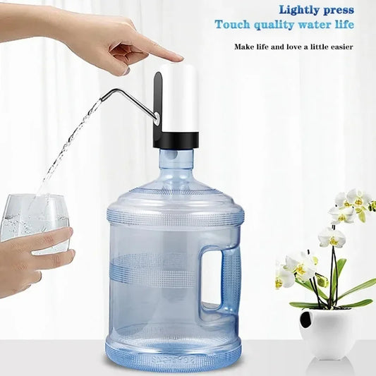 USB Water Dispenser Waterer Drink Items Automatic Manual Pump Rechargeable Electric Kitchen. Bottle Dispensing Drinkware Carboy