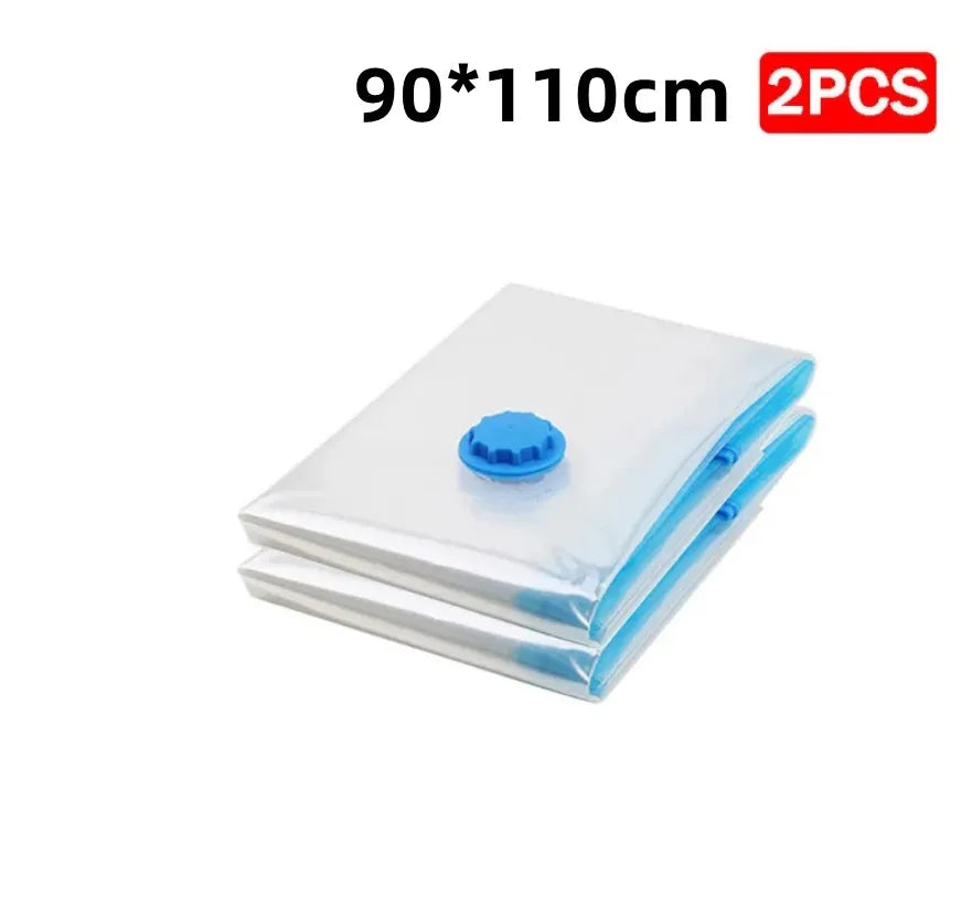 Vacuum Storage Bags More Space Save Compression Travel Seal Zipper for Clothes Pillows Bedding Closet Home Organizer