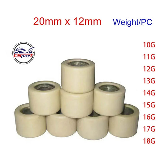 20x12 10G ~ 18G بكرة متغيرة الوزن منزلقة 250 300 400 VOG YP YP250 Majesty APRILIA MBK Linhai 155 NMAX 125 150 155cc