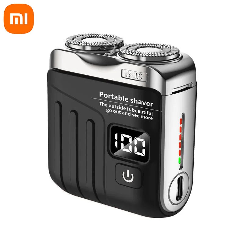 Xiaomi Electric Smart Shaver Mini Dual Blade Digital Display Rechargeable Shaver Household Car Shaver Powerful Men's Gift Shaver