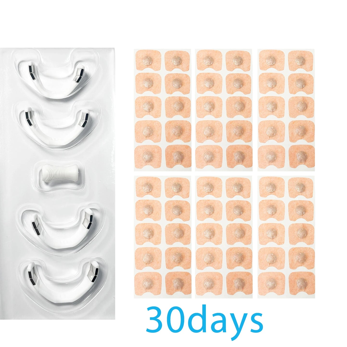 30Days Nasal breathing dilators Magnetic Nasal Strips Increase Air Intake Improve Sleep Quality Reduce Snoring
