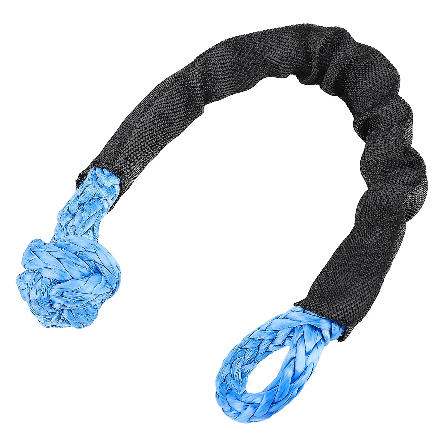 41000lbs Soft Shackle Synthetic Rope Heavy Duty Offroad 4X4 Tow Shackle Strap with Protective Sleeve for Jeep Truck SUV