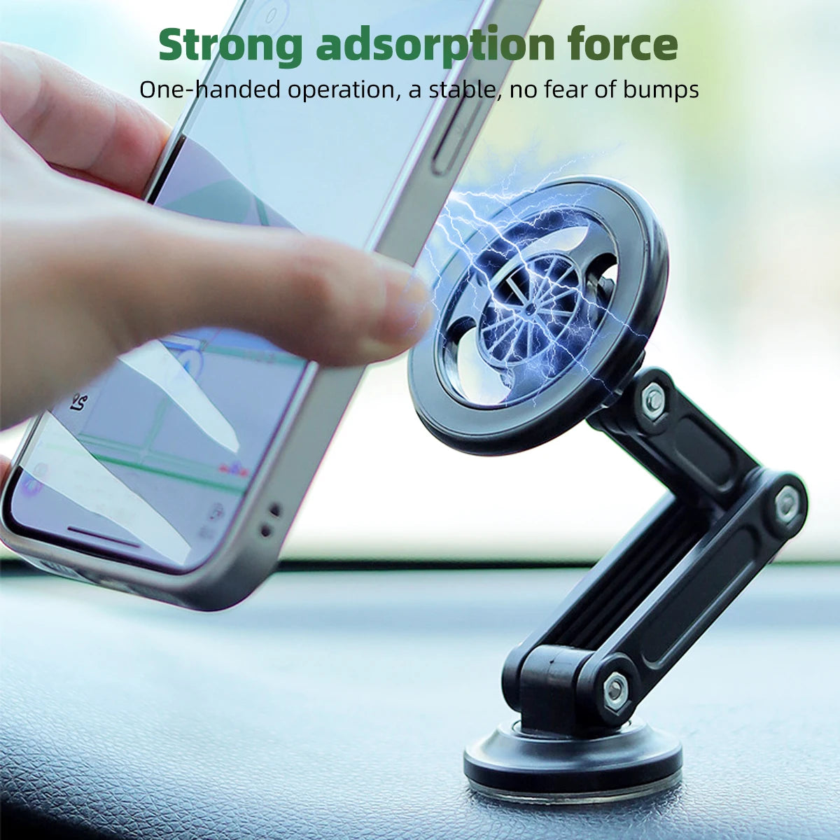 New For Magsafe 360 Rotate Metal Magnetic Car Phone Holder Foldable Phone Stand Air Vent Magnet Mount GPS Support For All phone