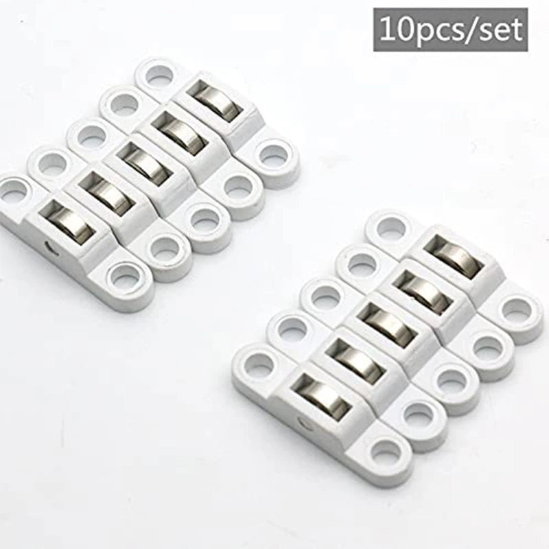 10PCS Sliding Door Roller Cabinet Copper Caster Wheel Pulley for Wardrobe Furniture Door Window Accessories Width 7.5mm B03E