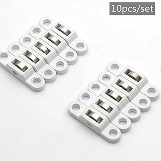 10PCS Sliding Door Roller Cabinet Copper Caster Wheel Pulley for Wardrobe Furniture Door Window Accessories Width 7.5mm B03E