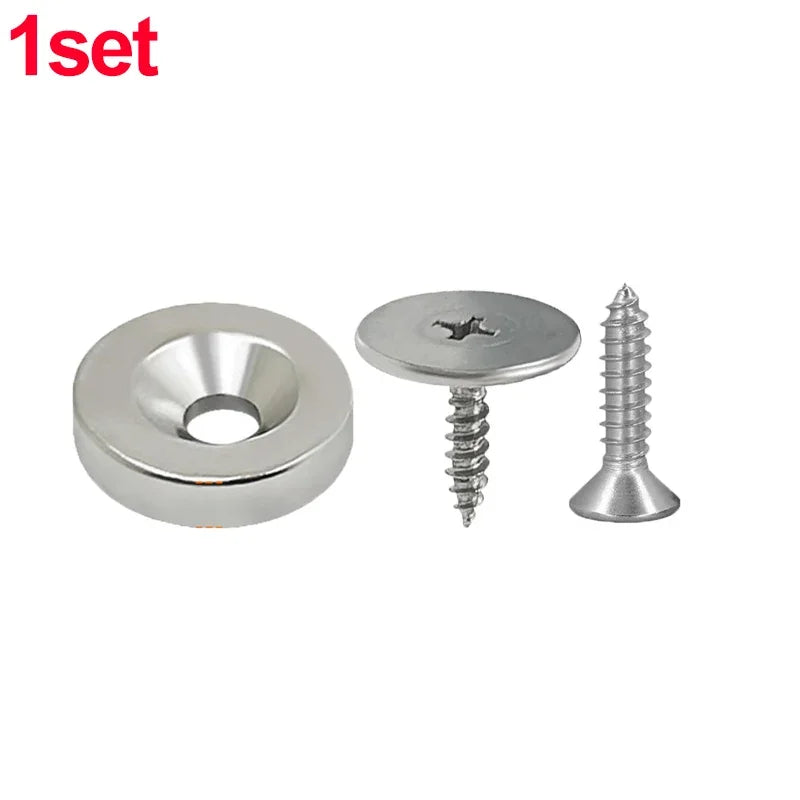 Cabinet Door Magnet Catches Round Metal Magnetic for Wardrobe Hidden Closing Magnetic Door Catch Closer for Furniture Hardware