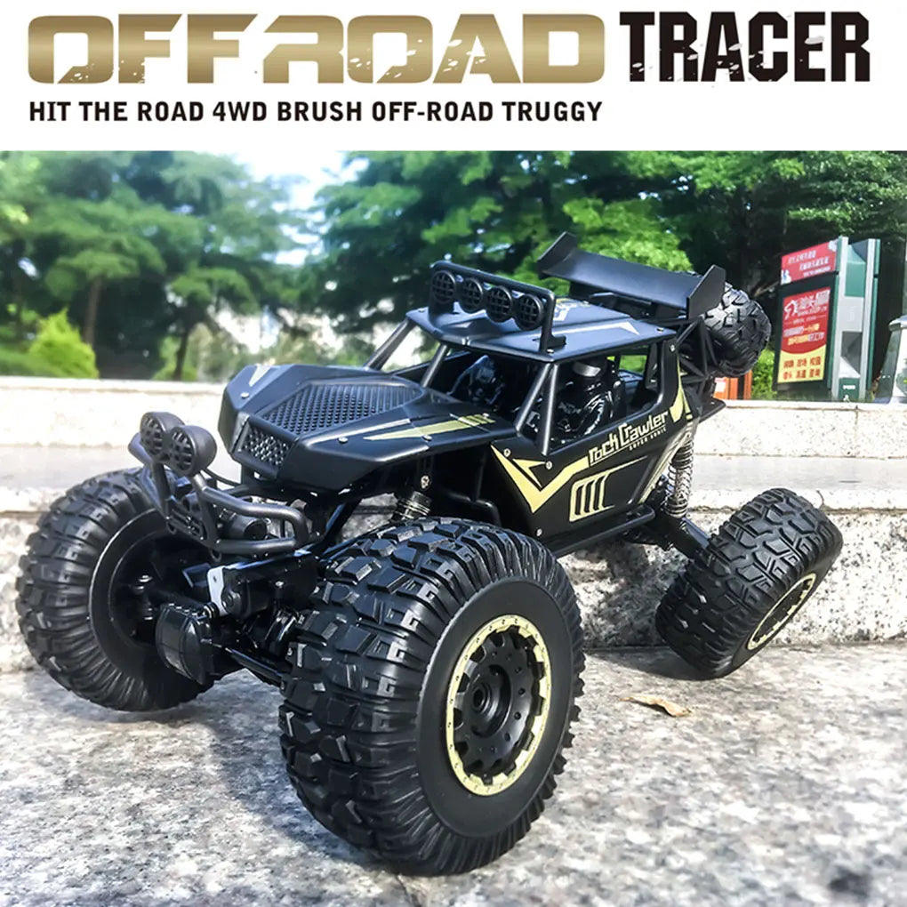 4WD Metal Alloy Body RC Truck Off-Road 4x4 2.4G 1/8 All Terrain Large Rock Crawler Remote Control Car Toys Gift for Children Toy