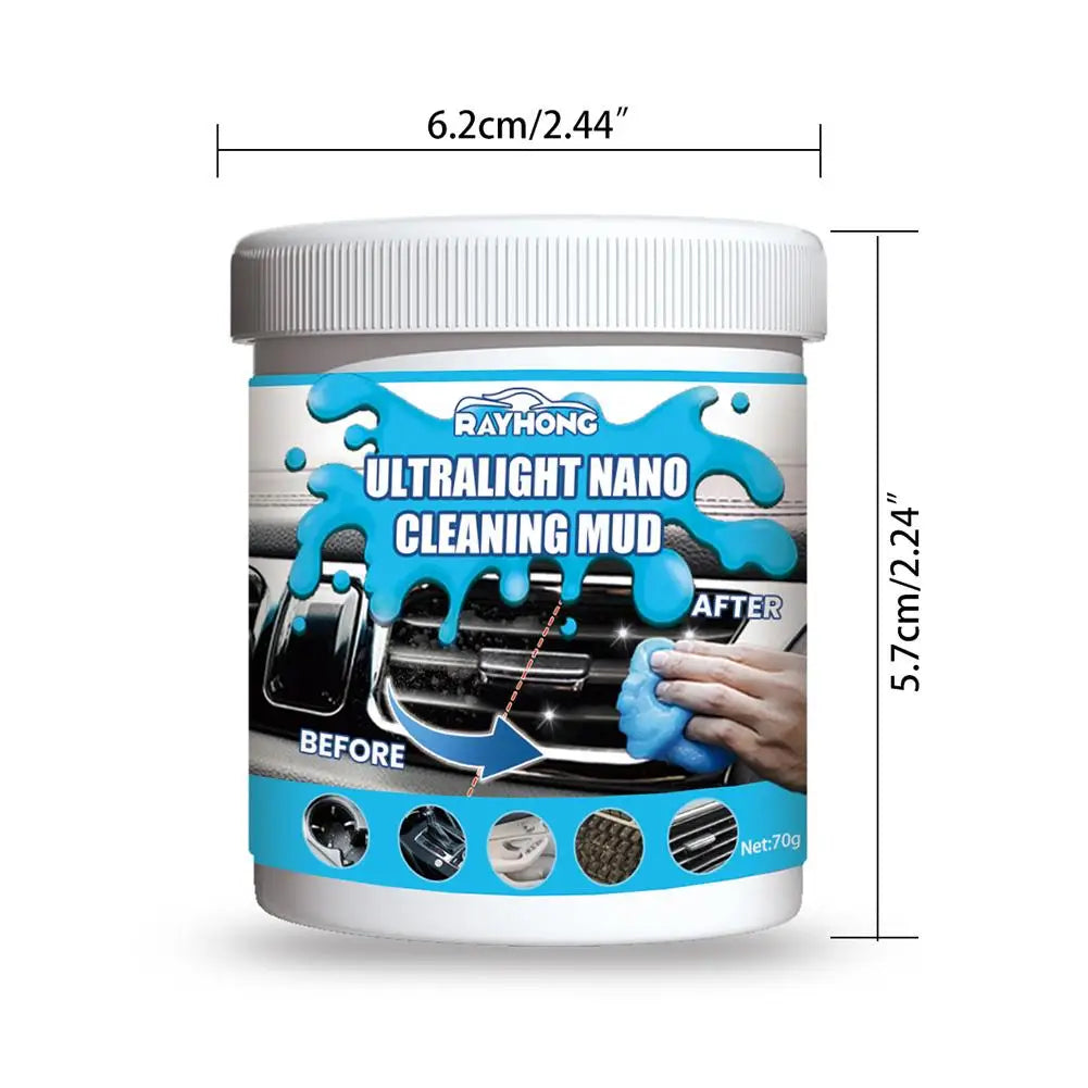 Car Cleaning Gel Air Vent Magic Dust Cleaner Gel Office Gap Wash Mud Removal Rubber Auto Interior Cleaning
