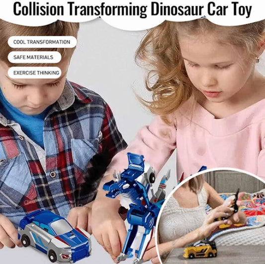 2 in 1 Collision Transforming Car Toy, Magnetic Cars Transform Fun - Cars with Collision Transformation Party Favors Gift