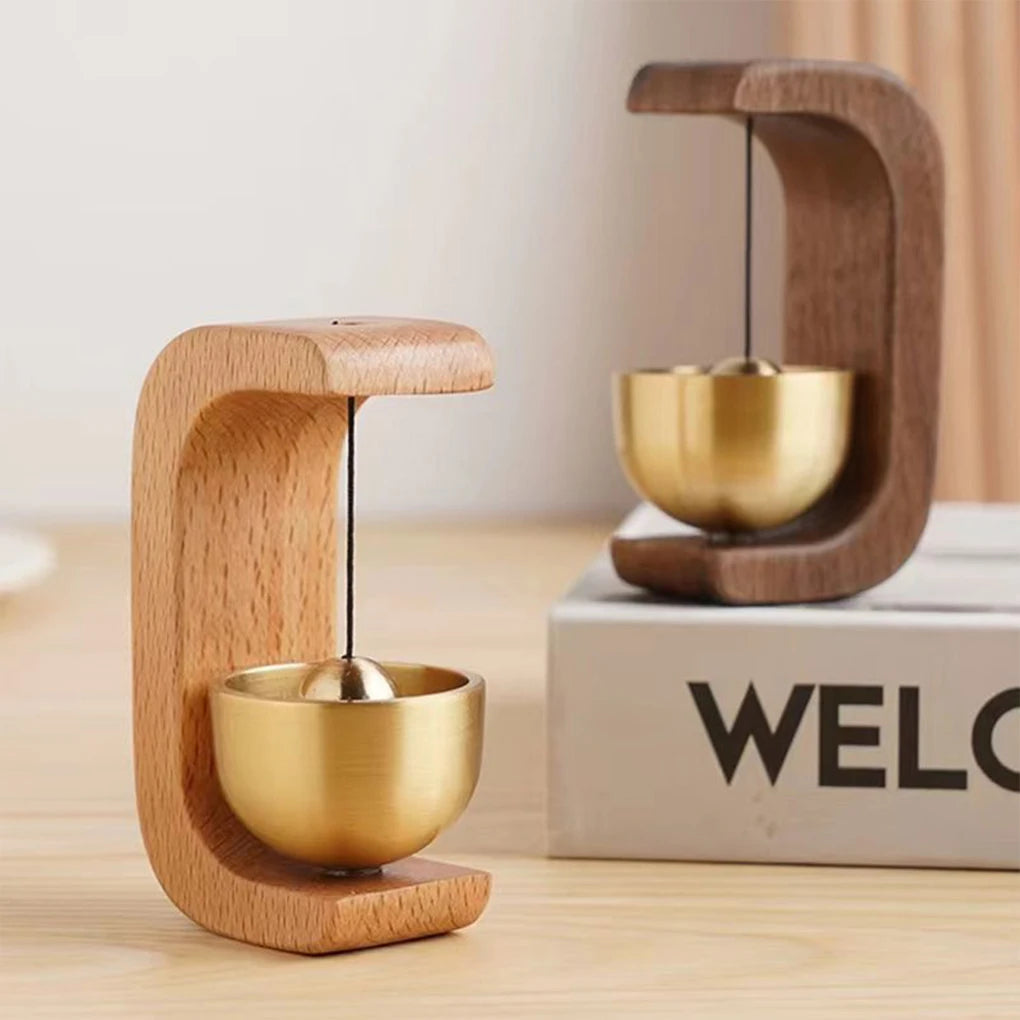 Door Bell Wooden Wind Chimes Wireless Doorbell Entrance Door Bell Decorative Wind Bell for Home Opening Home Decoration