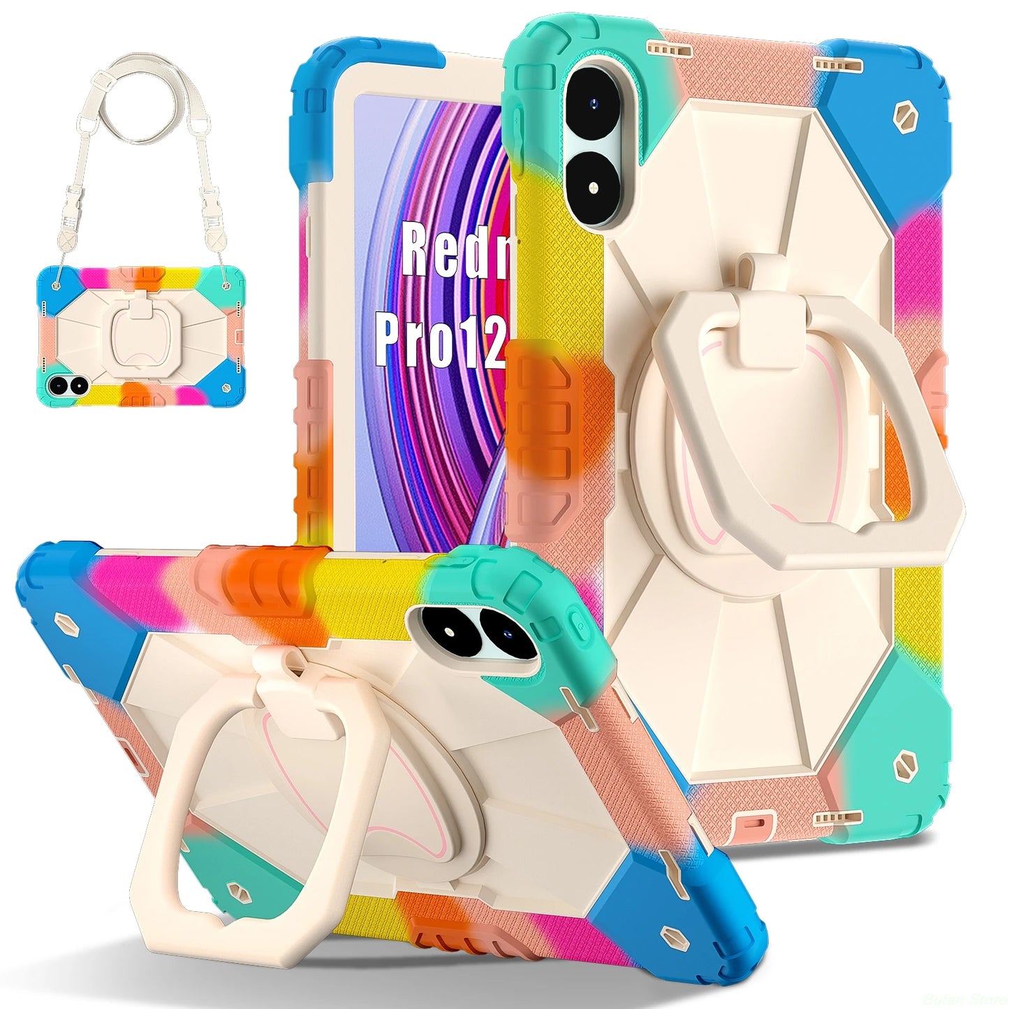 Kids Case For Redmi Pad Pro 12.1 inch 2024 5G Xiaomi Poco Pad 12.1 inch Generation tablet Stand Shockproof Cover pc tablet shell