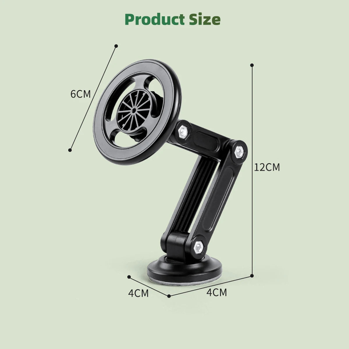 New For Magsafe 360 Rotate Metal Magnetic Car Phone Holder Foldable Phone Stand Air Vent Magnet Mount GPS Support For All phone