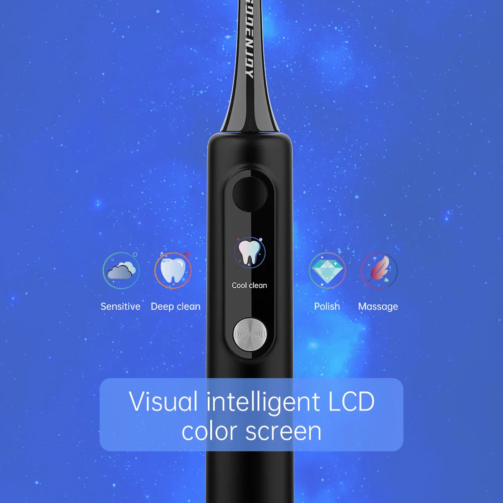 فرشاة أسنان كهربائية سونيك من سو إن جوي، شاشة LCD ذكية، وضع التنظيف الذاتي، منظف تلقائي، فرشاة أسنان للبالغين NB-1