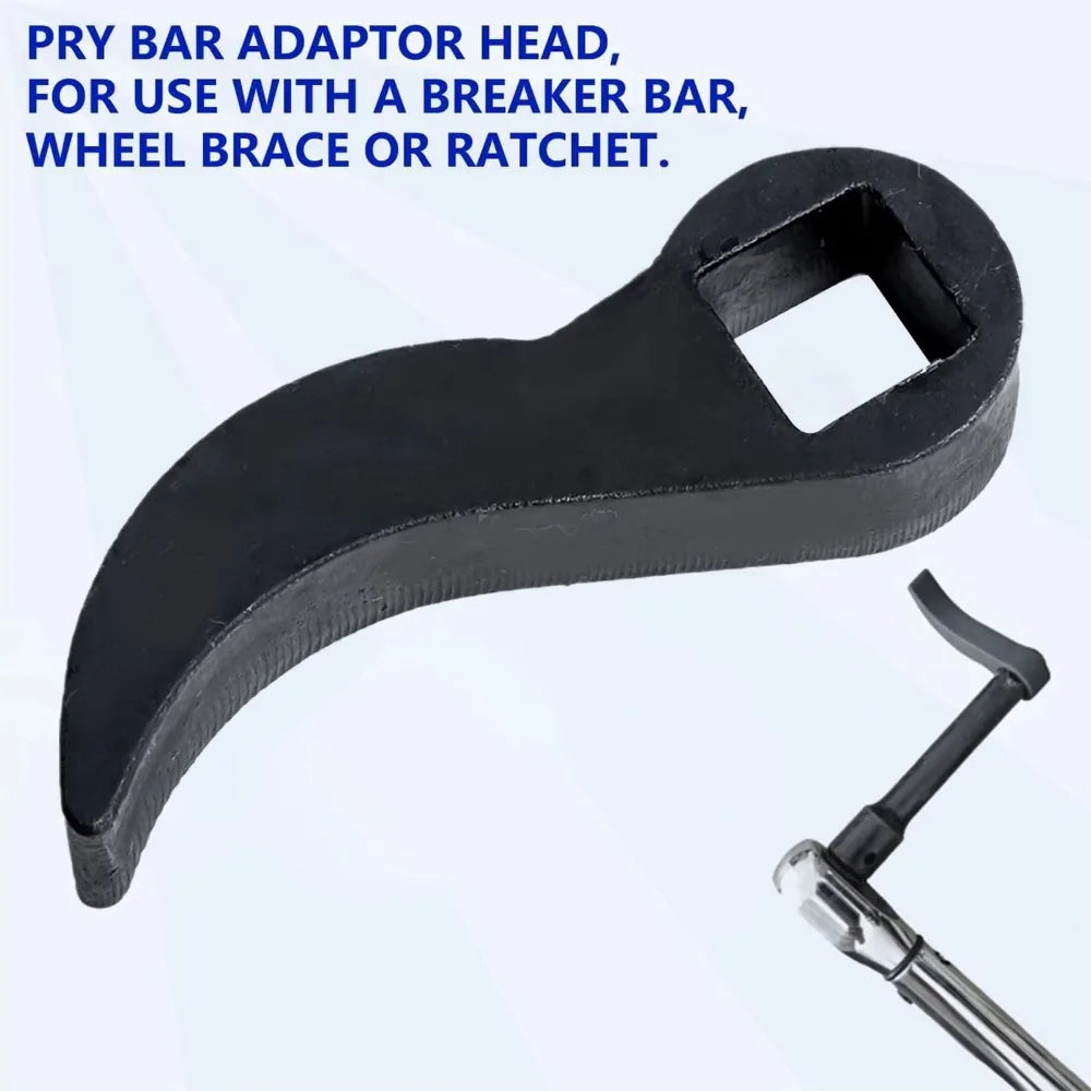 Bull horn pry bar adapter head tool adjustable angle bar for 1/2 ratchet open-end wrench half shaft drive shaft disassembly tool