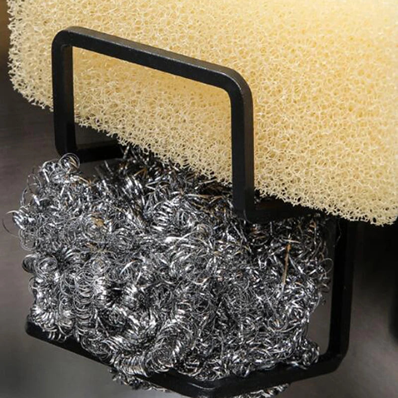 Durable Sink Caddy Sink Sponge Holder Small Kitchen Bathroom Metal Organizer Liquid Dish Drainer Faucet Rack Shower Convenient