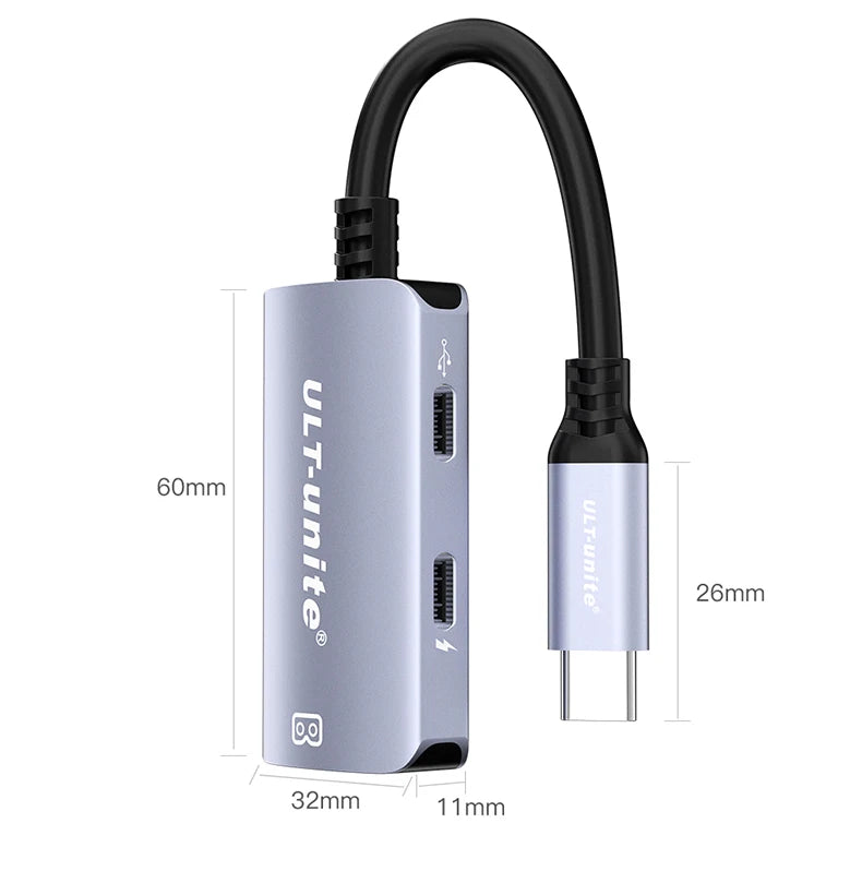USB-C Adapter Converter for XREAL nreal,Switch,StemDeck,Thunderbird Air plus,Huawei Vision AR Glass Type C Power Conversion