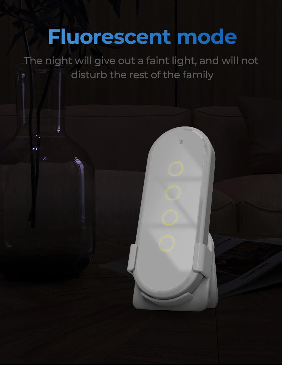 SMATRUL Tuya ZigBee Wireless Smart Home Scene Switch Light 4 Gang 12 Scene Touch Light Switch Remote Control Smart Life App