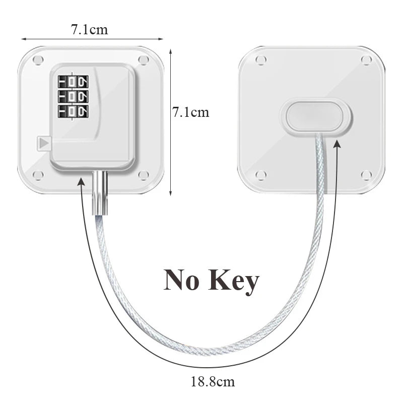 Baby Safety Password Lock Multi-Functional Door Window Kids Protection Locks Anti-Pinch Hand Drawer Refrigerator Cabinet Buckles