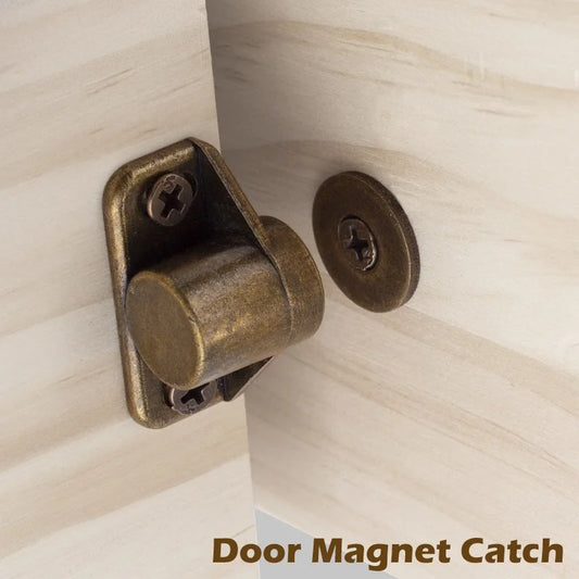 Magnet Cabinet Door Catch, Magnetic Furniture Door Stopper Closer Strong Super Powerful Neodymium Wardrobe Magnets Latch