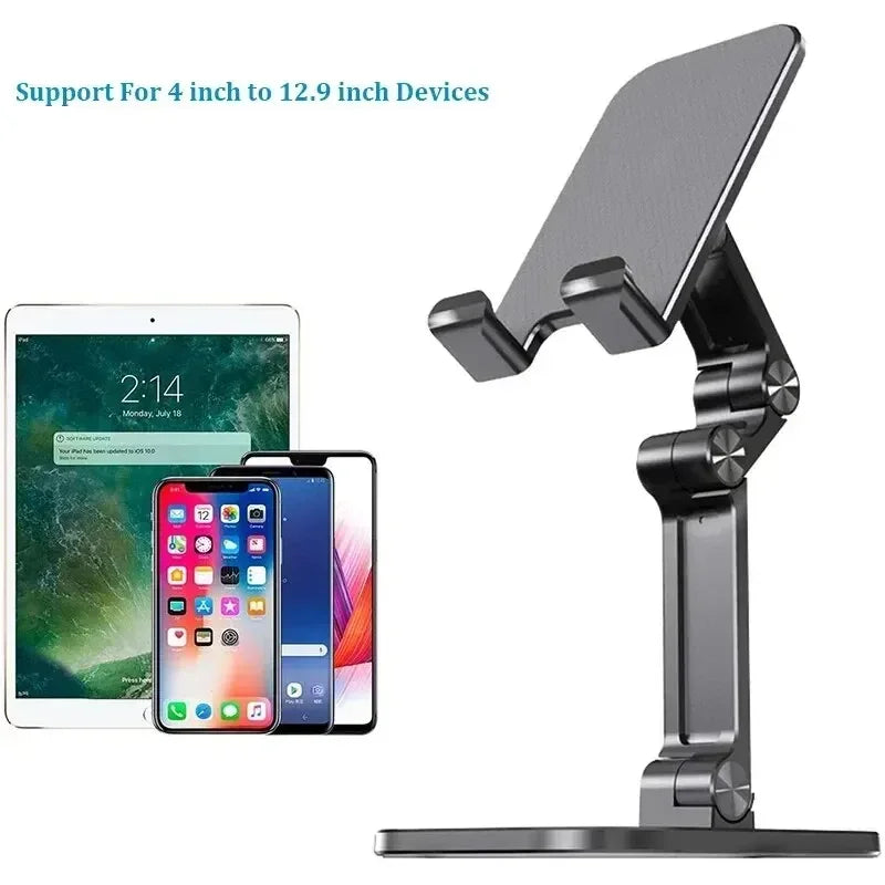 Настольная подставка для мобильного телефона iPhone, iPad, Xiaomi, регулируемая, складная, универсальная, для использования на столе.