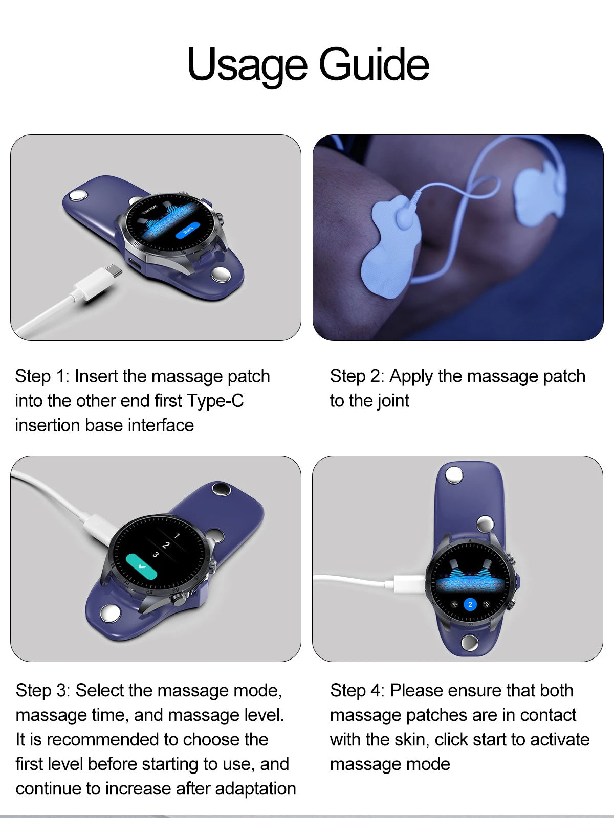 2025 Laser Pulse Uric Acid Blood Fat Nursing Smart Watch Men Body Fat Blood pressure ECG+PPG Sleep aid Treatment Health Watch