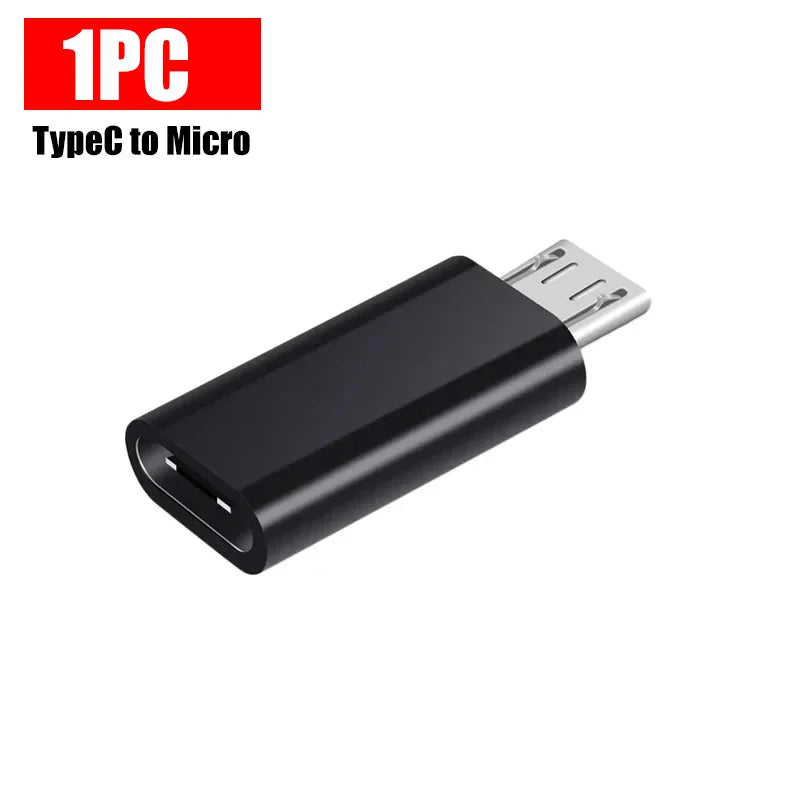 USB Type C To Micro USB Adapter for Phone Tablet Android Charger Data Cable Adapter Micro USB Female To TypeC Male OTG Converter
