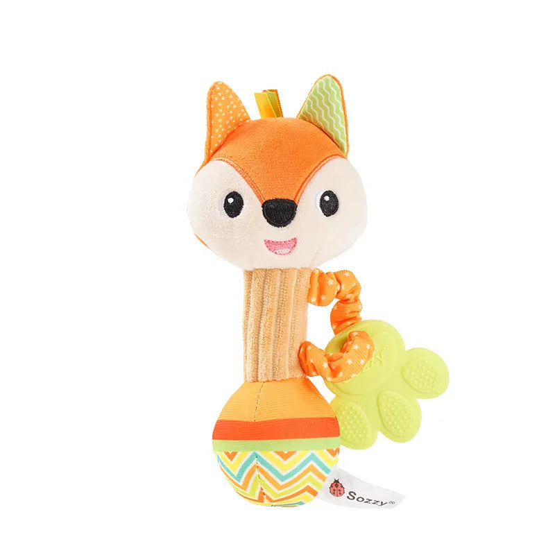 Baby Rattles Soft Hand Grab Sensory Shaker Teething Toys for BabiesSensory Plush Animal Toys for 0 12 Months Newborn Toys Gifts