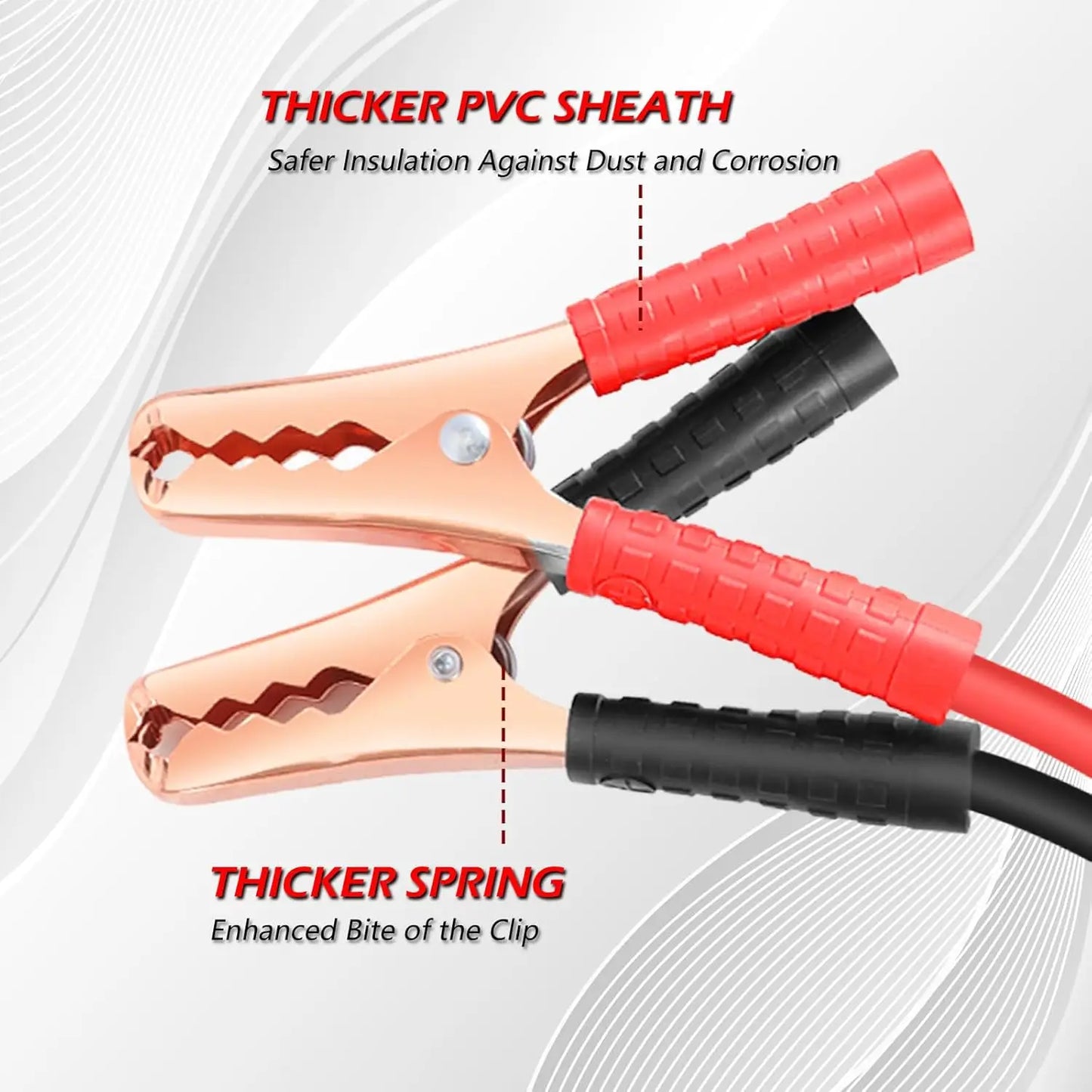 Car Battery Jump Starter Cable | For Car/SUV/Truck | Emergency Ignition | Quick Start Power Booster Cable-1.5m