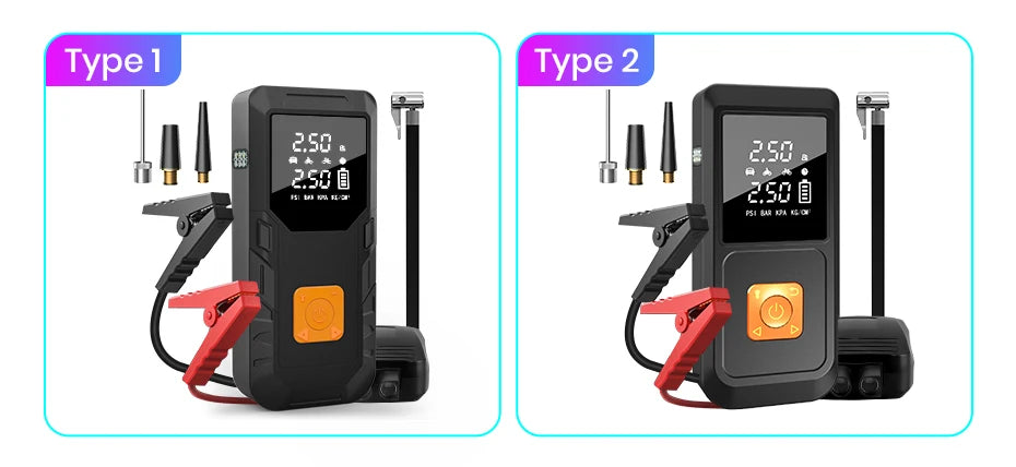 Junsun 450A Car Jump Starter 8000mAh Power Bank Portable Air Compressor 12V Starting Device for Car Battery Emergency Starter