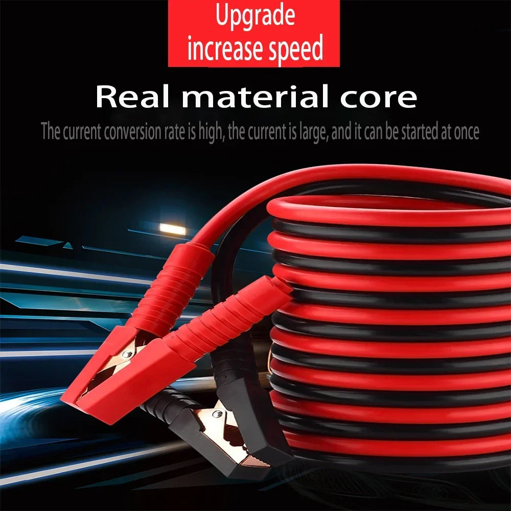 4 Meters 2000A Car Battery Booster Cable Emergency Ignition Jump Starter Lead Wire Clamps for Auto SUV