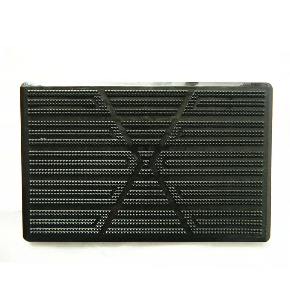 Universal Car Carpet Plate Floor Pad Heel Foot Mat Pedal Patch Cover Black PVC Waterproof Anti-Skid Pad Automobile Accessories