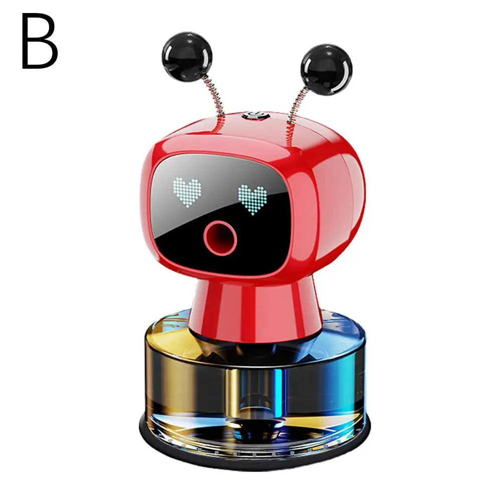 Smart Car Air Freshener AI Rechargeable Car Aroma Diffuser Smart Eyes 4 Levels Of Adjustable Intelligent Car Diffuser Gift